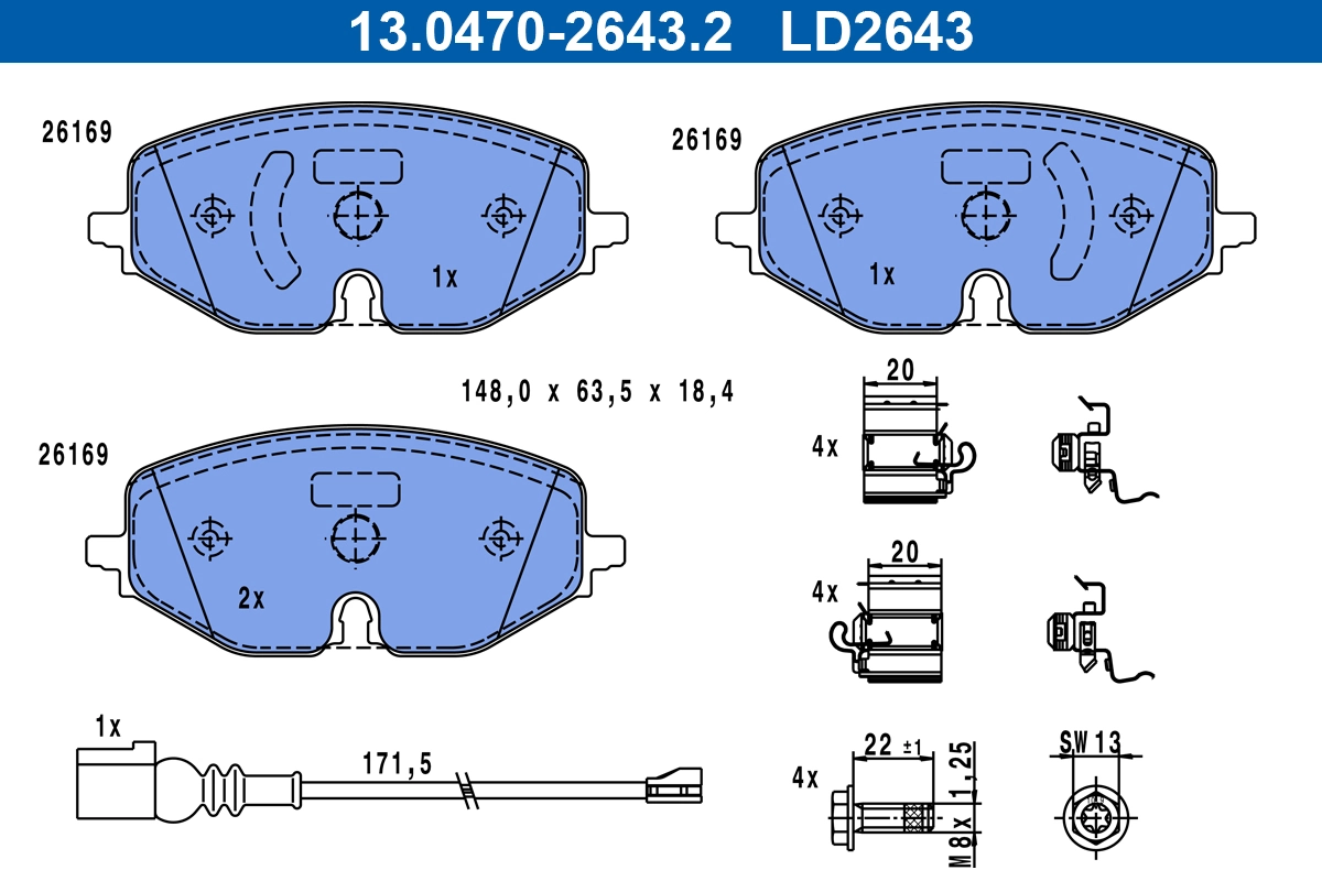 Brake Pad Set, disc brake