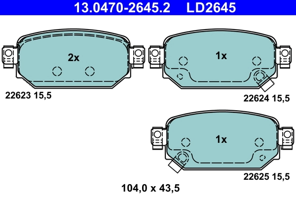 Brake Pad Set, disc brake