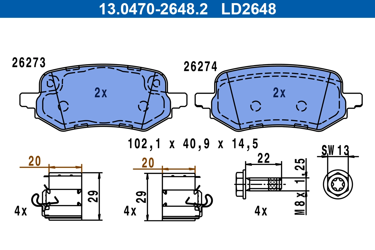 Brake Pad Set, disc brake