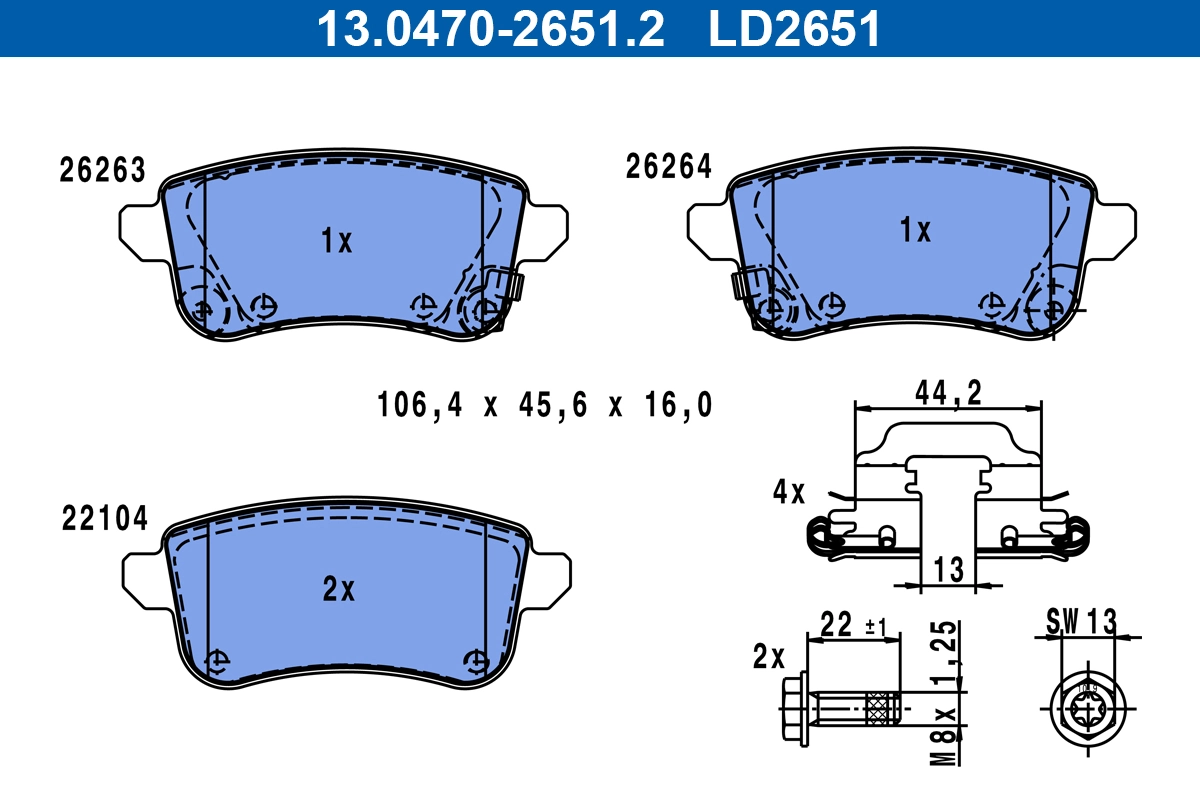 Brake Pad Set, disc brake