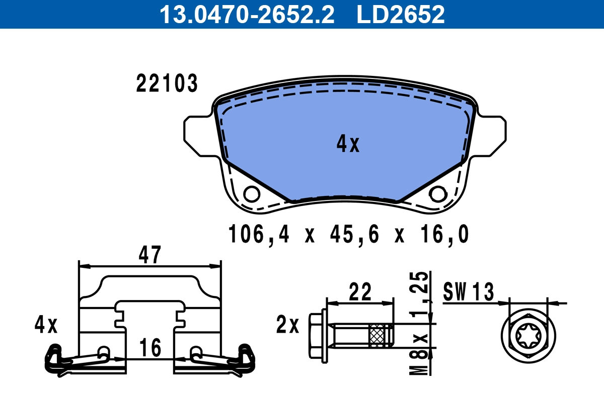 Brake Pad Set, disc brake