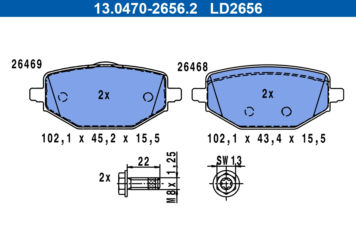 Brake Pad Set, disc brake