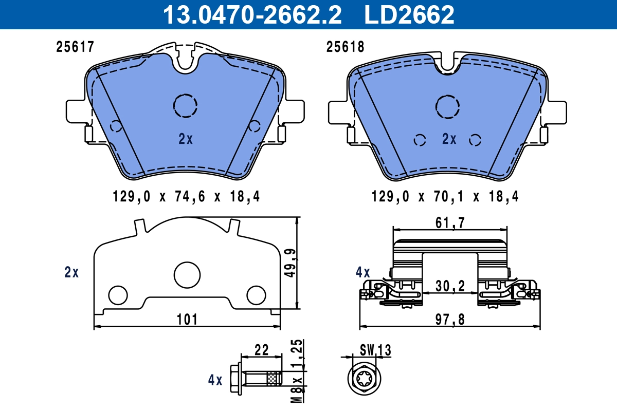 Brake Pad Set, disc brake