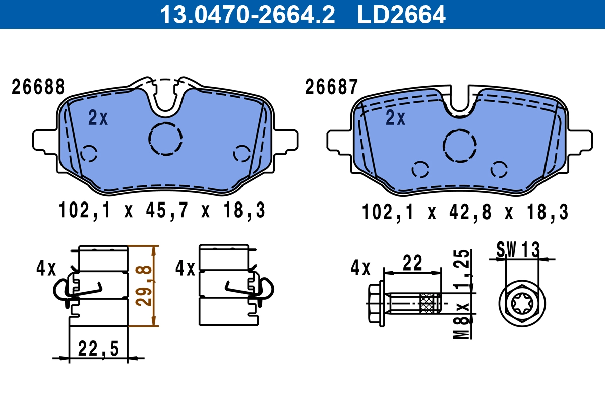 Brake Pad Set, disc brake