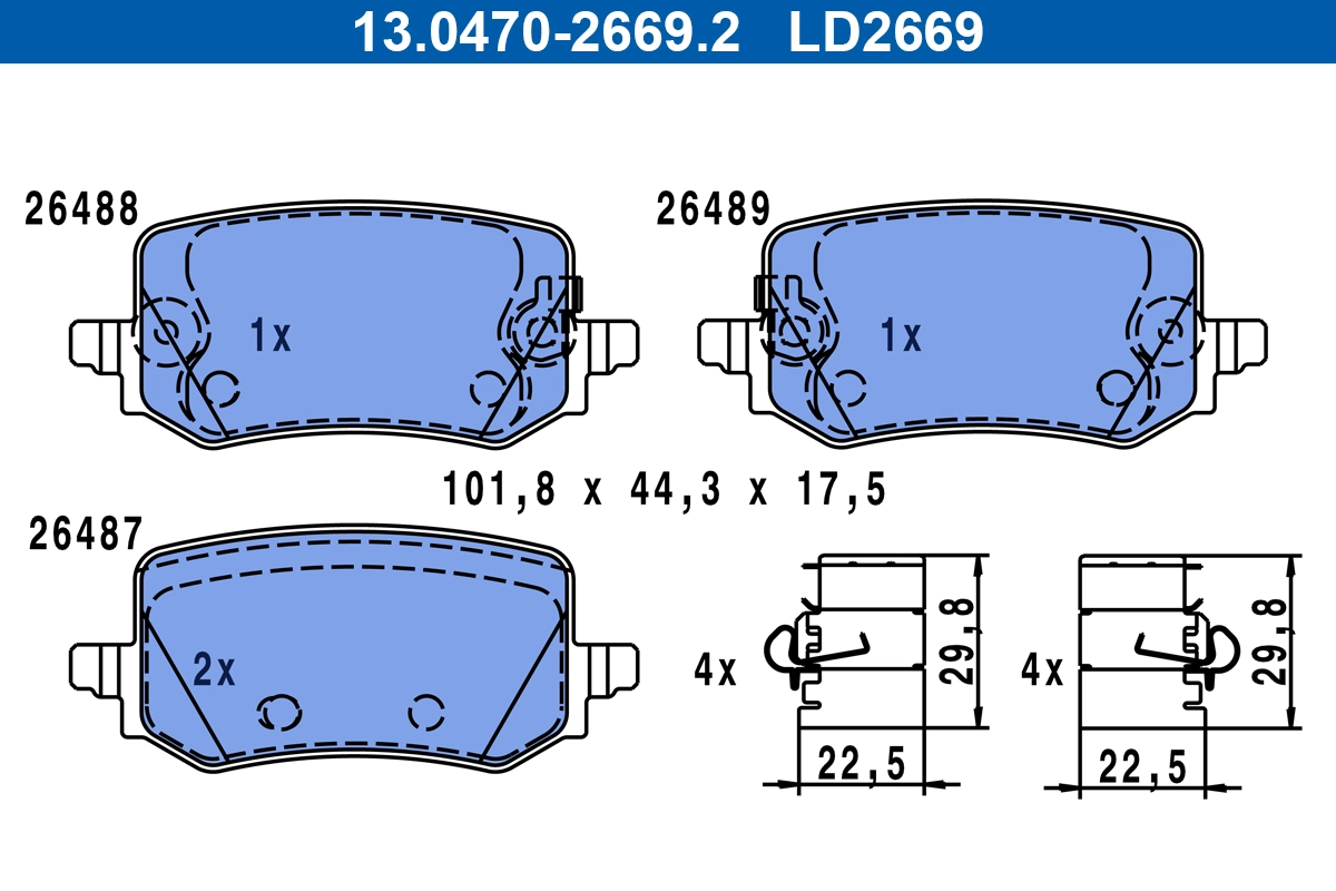 Brake Pad Set, disc brake