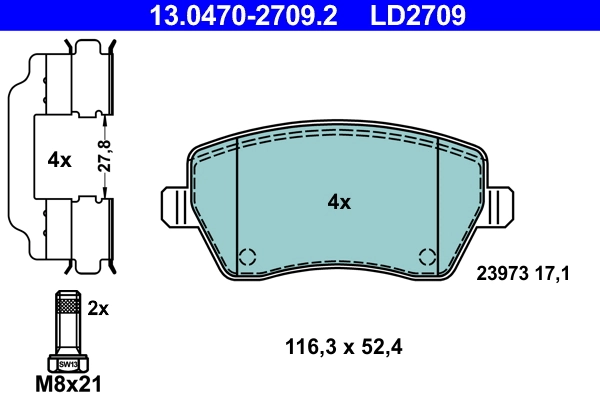 Brake Pad Set, disc brake