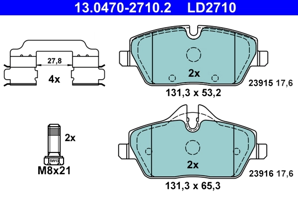 Brake Pad Set, disc brake