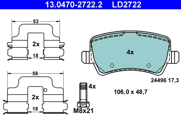 Brake Pad Set, disc brake