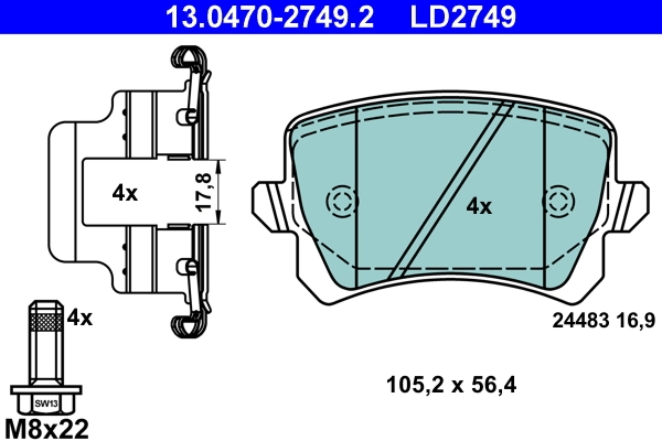Brake Pad Set, disc brake
