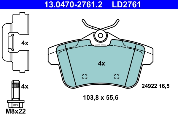 Brake Pad Set, disc brake