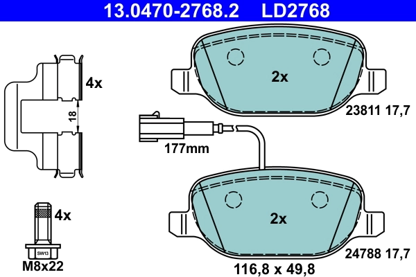 Brake Pad Set, disc brake