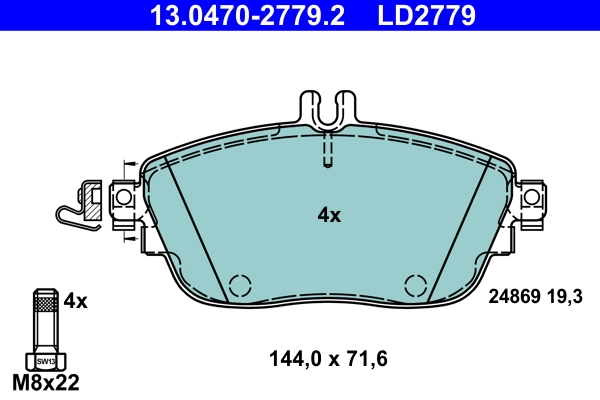 Brake Pad Set, disc brake