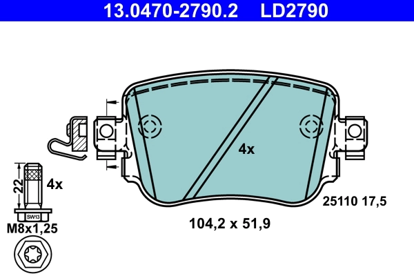 Brake Pad Set, disc brake