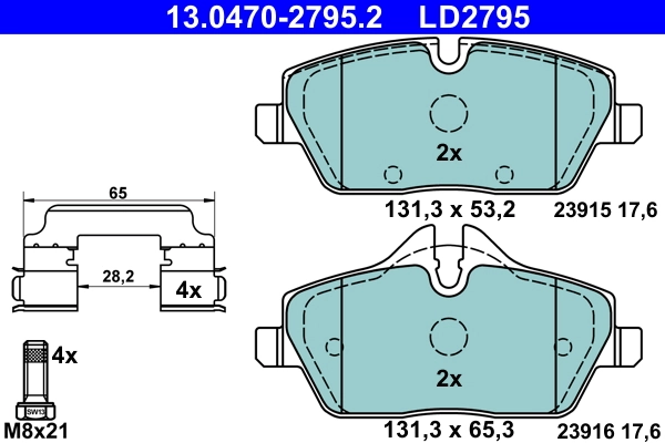 Brake Pad Set, disc brake