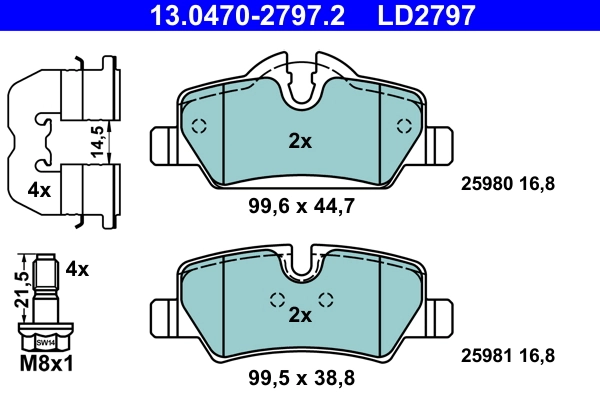 Brake Pad Set, disc brake
