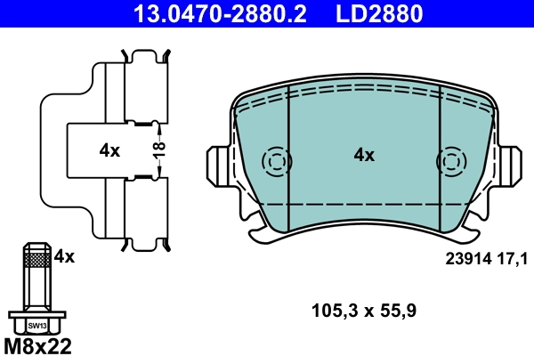 Brake Pad Set, disc brake