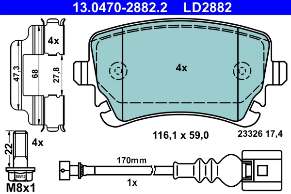 Brake Pad Set, disc brake