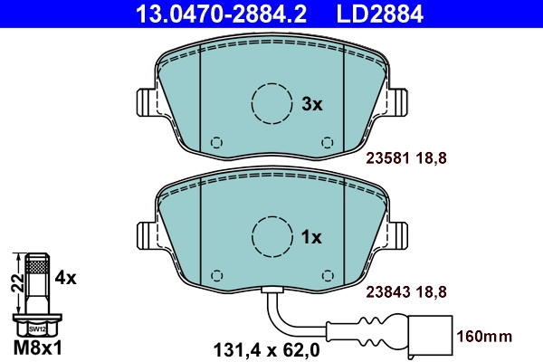 Brake Pad Set, disc brake