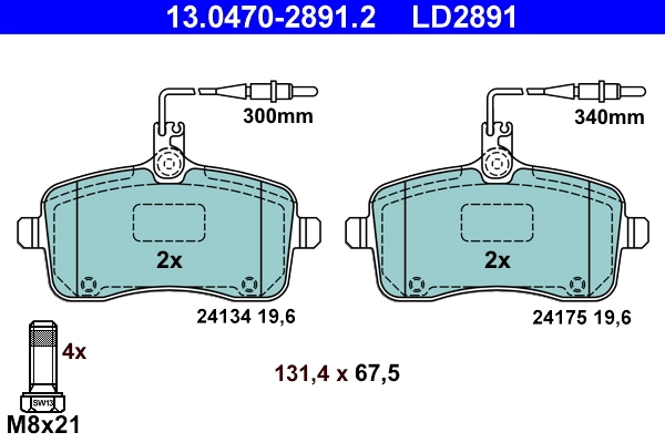 Brake Pad Set, disc brake