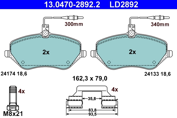 Brake Pad Set, disc brake