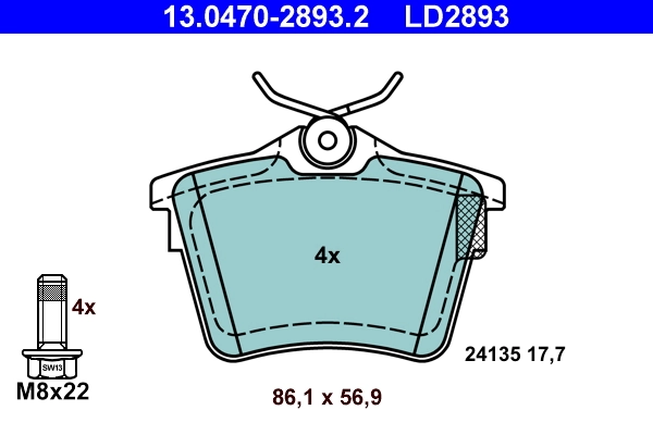 Brake Pad Set, disc brake