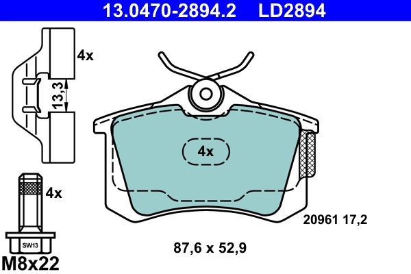 Brake Pad Set, disc brake