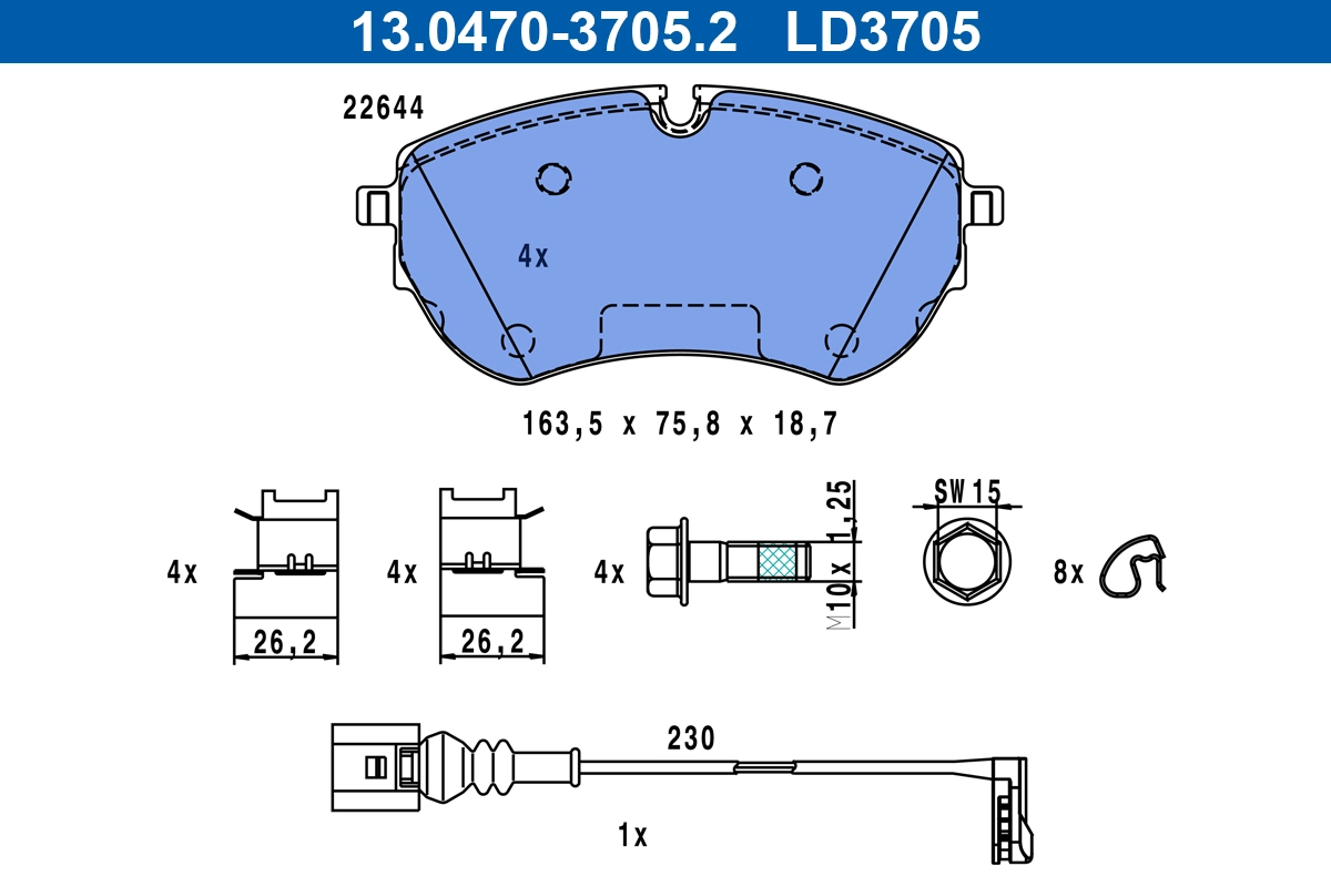 Brake Pad Set, disc brake