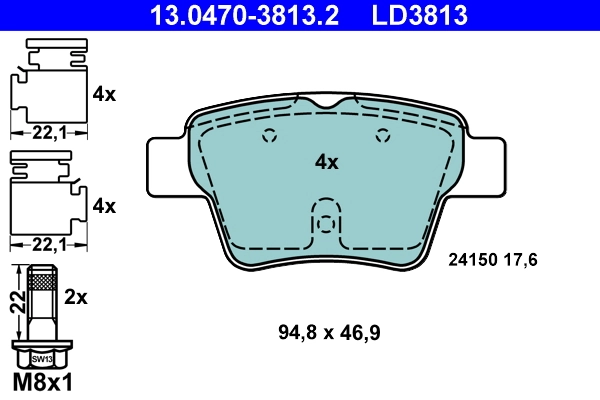 Brake Pad Set, disc brake