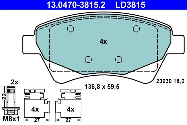 Brake Pad Set, disc brake