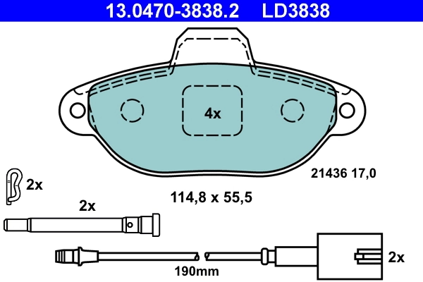 Brake Pad Set, disc brake
