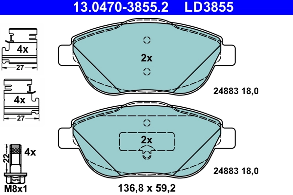 Brake Pad Set, disc brake