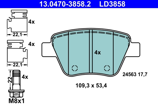 Brake Pad Set, disc brake