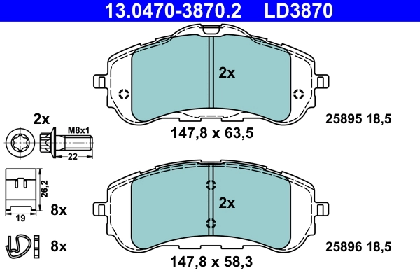 Brake Pad Set, disc brake