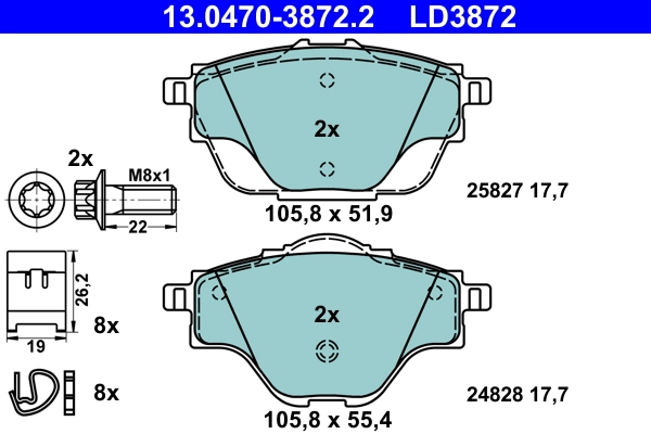Brake Pad Set, disc brake