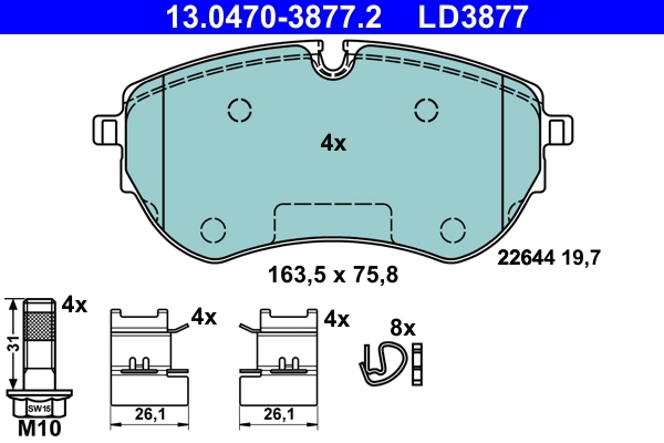Brake Pad Set, disc brake