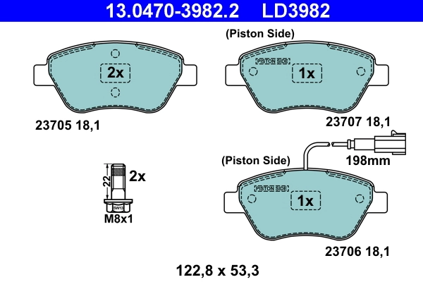 Brake Pad Set, disc brake