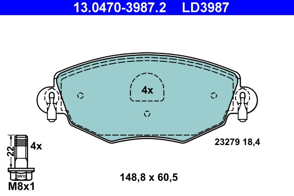 Brake Pad Set, disc brake