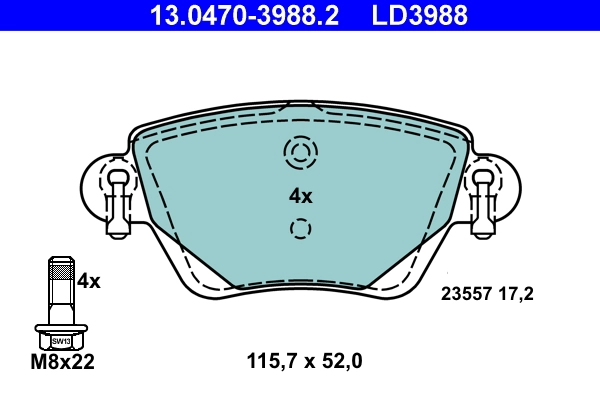 Brake Pad Set, disc brake