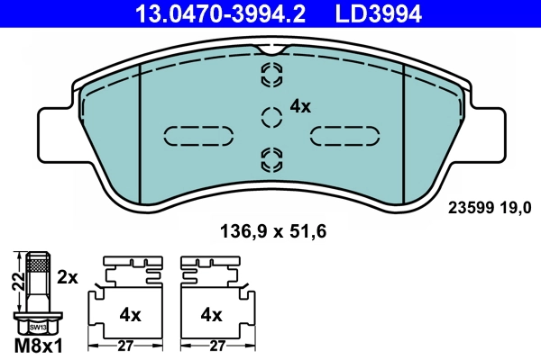 Brake Pad Set, disc brake