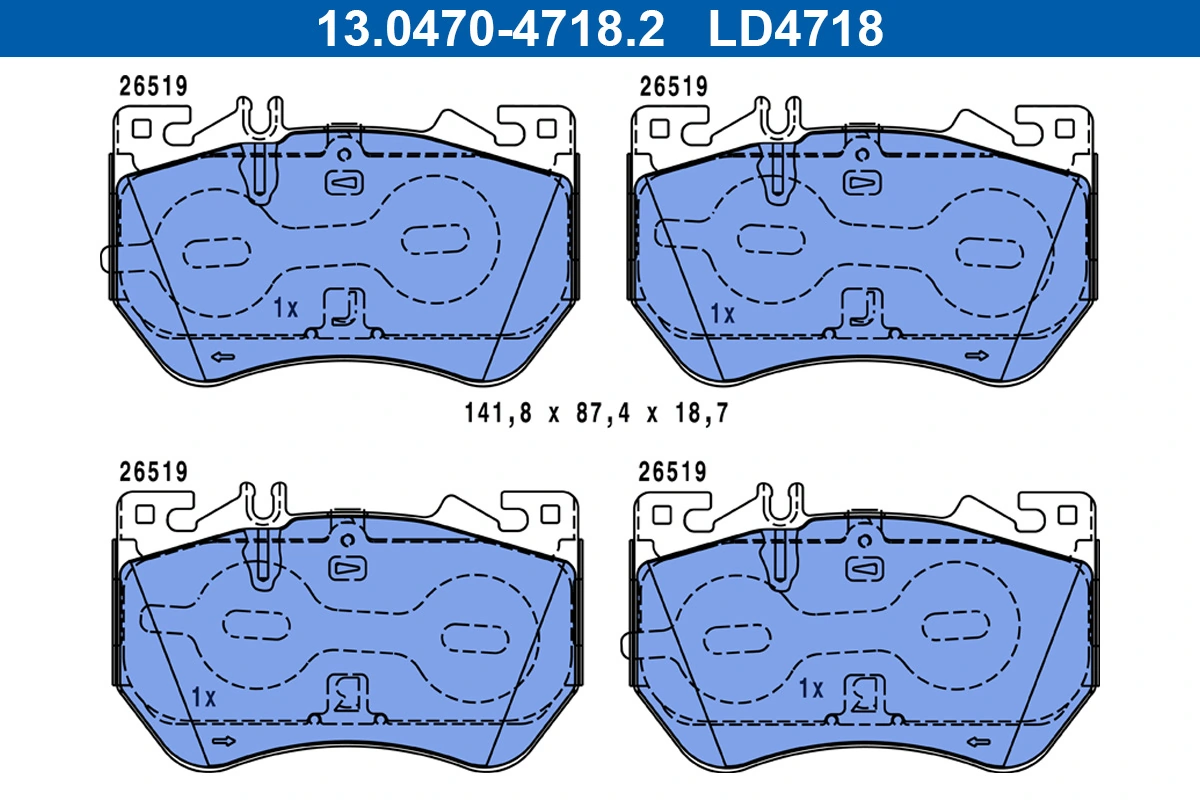 Brake Pad Set, disc brake