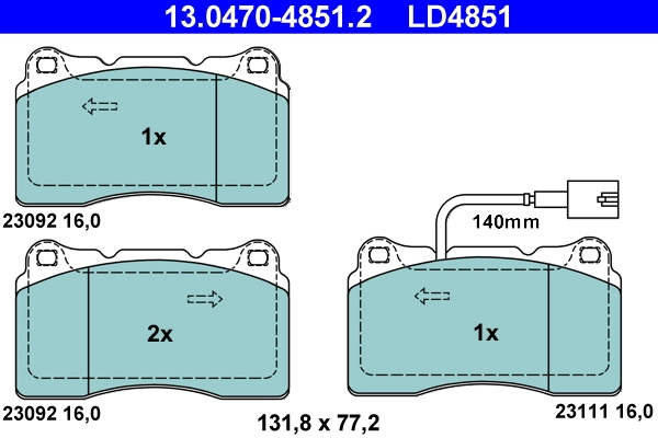 Brake Pad Set, disc brake
