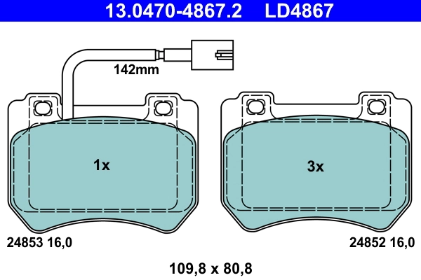Brake Pad Set, disc brake
