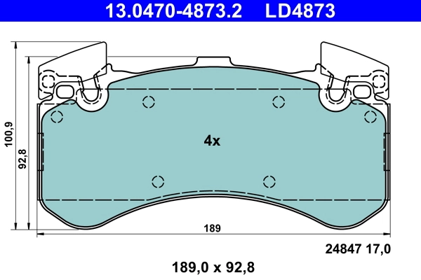 Brake Pad Set, disc brake