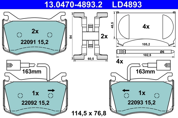 Brake Pad Set, disc brake