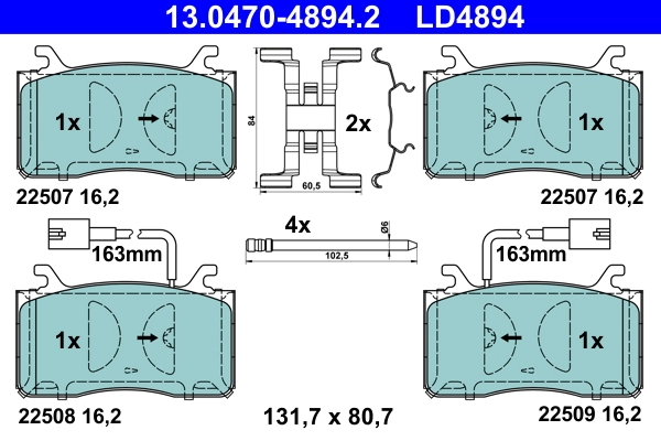 Brake Pad Set, disc brake