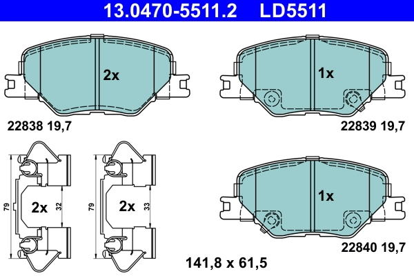 Brake Pad Set, disc brake