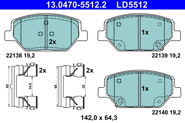Brake Pad Set, disc brake