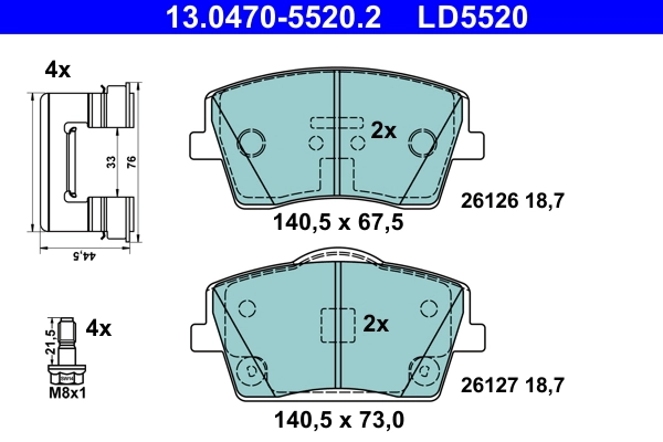Brake Pad Set, disc brake