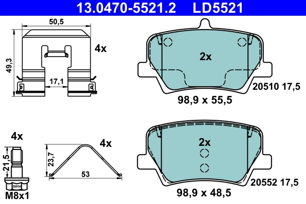 Brake Pad Set, disc brake