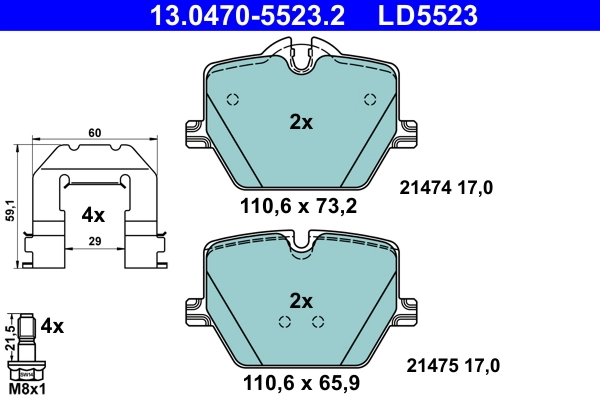 Brake Pad Set, disc brake